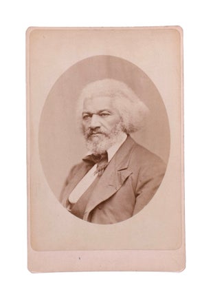 Item #352781 [Cabinet card portrait photograph of Frederick Douglass]. Frederick Douglass, George...