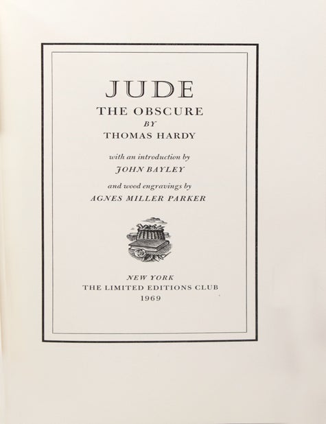 Jude the Obscure. With an Introduction by John Bayley