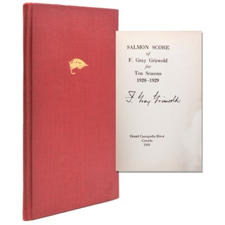 Item #352916 Salmon Score of F. Gray Griswold for Ten Seasons 1920-1929. F. Gray Griswold