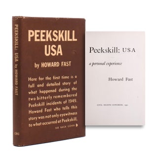 Item #352922 Peekskill: USA. A personal experience. Howard Fast, William L. Patterson