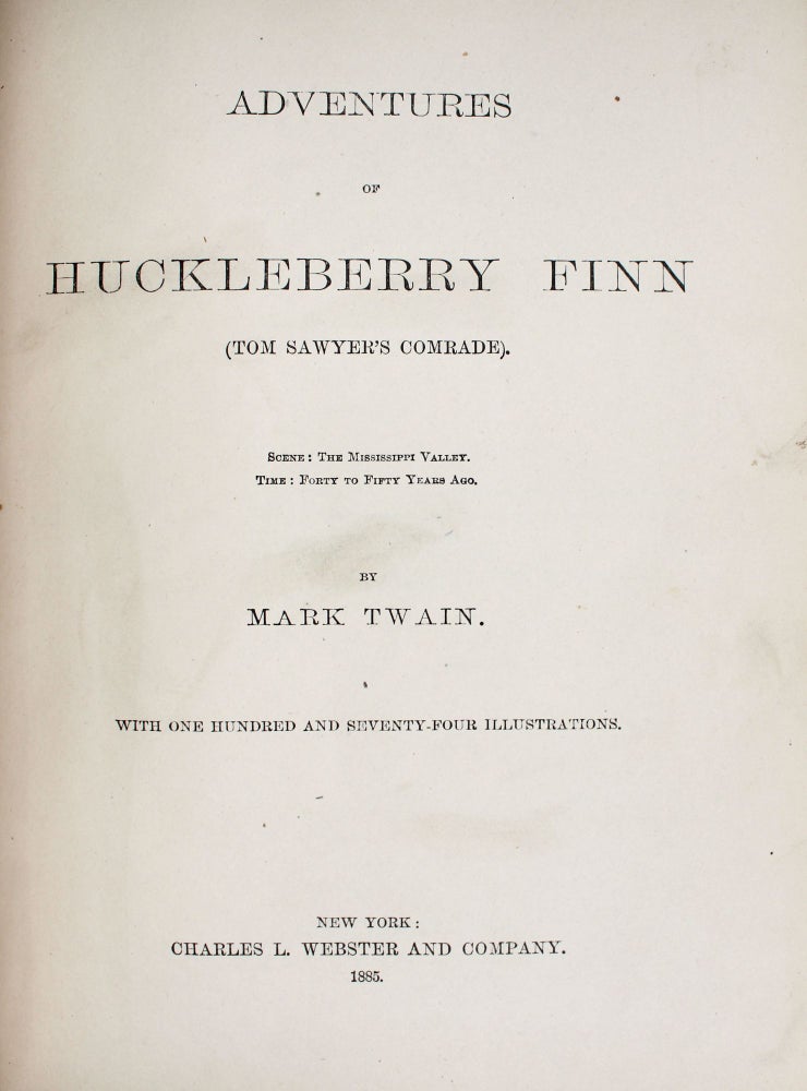 Adventures of Huckleberry Finn … by Mark Twain