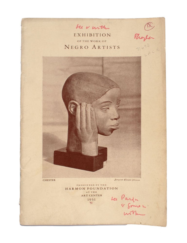 [Four Harmon Foundation catalogues of African American artists, including the groundbreaking 1928 first exhibition]