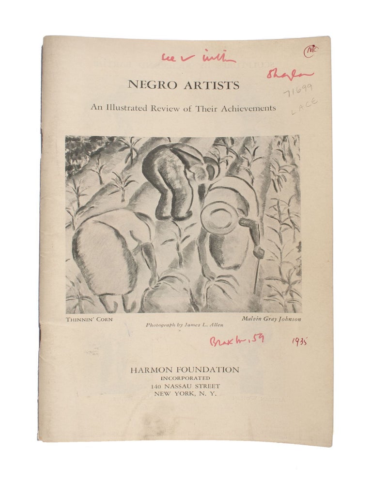 [Four Harmon Foundation catalogues of African American artists, including the groundbreaking 1928 first exhibition]