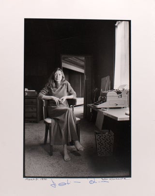 Item #353190 Joan Didion at Home in Malibu. Joan Didion, Jill Krementz