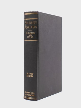 Item #353244 Security Analysis. Principles and Technique. Benjamin Graham, David L. Dodd