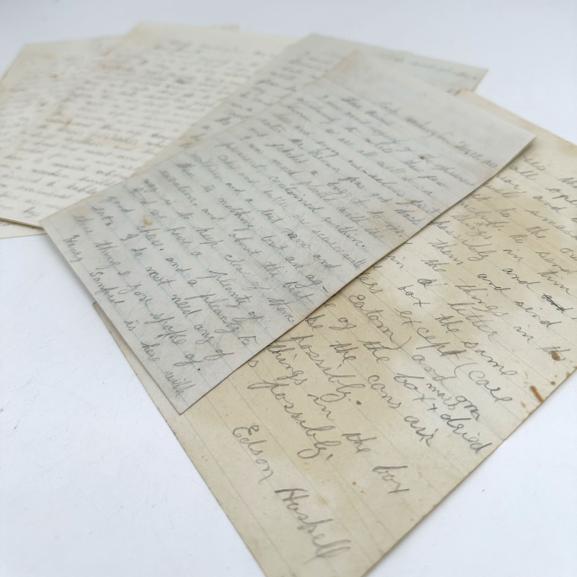 Archive of 75 war-date autograph letters signed, nearly all to his ...
