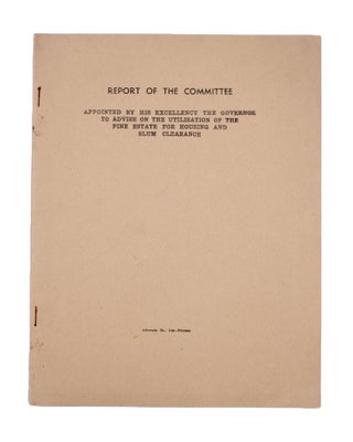 Item #353394 Report of the Committee Appointed by his Excellency the Governor to Advise on the...