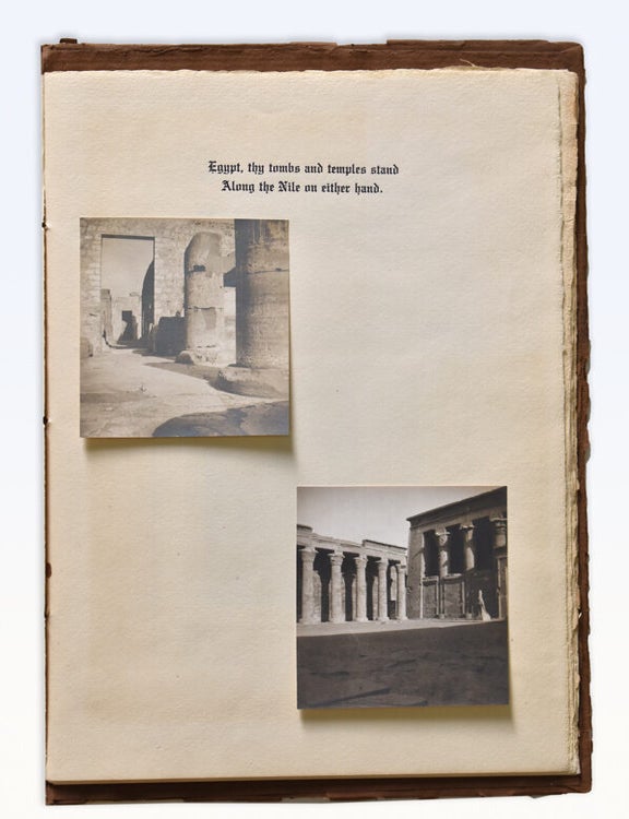 Album with 25 tipped-in photographs with accompanying printed text. no title