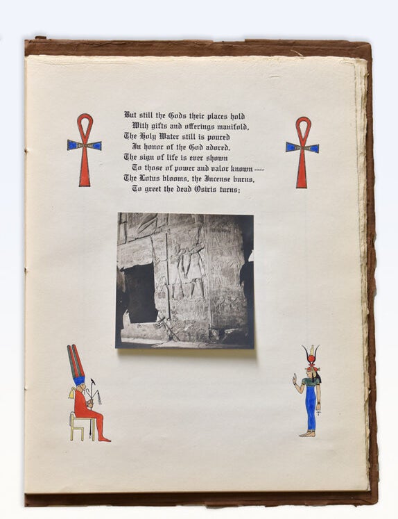Album with 25 tipped-in photographs with accompanying printed text. no title