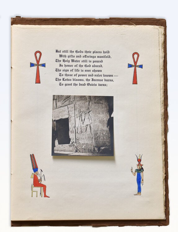 Album with 25 tipped-in photographs with accompanying printed text. no title