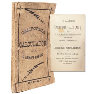 Item #353456 Howard's California Calculator The Newest, Quickest and most Complete Instructor for...