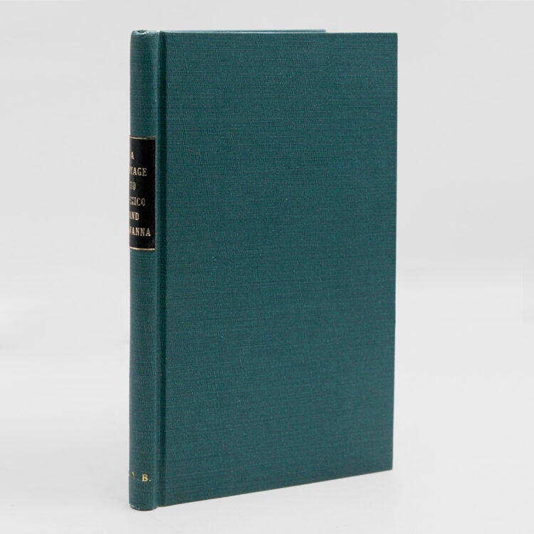 Item #353462 A Voyage to Mexico and Havanna; including some general observations on the United States. By an Italain. Carlos Barinetti.