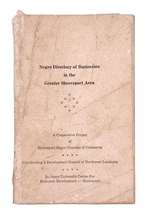 Item #353525 Negro Directory of Businesses in the Greater Shreveport Area. Louisiana