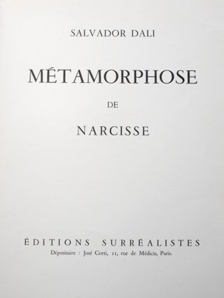 Metamorphose de Narcisse - illustrated by DALI