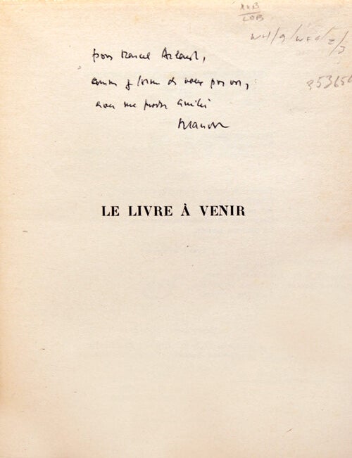 Le Livre à venir