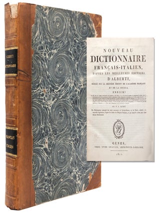 Item #353679 Nuovo Dizonario Italiano-Francese. Alberti