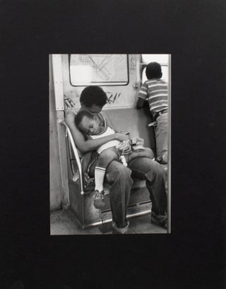 Item #353789 Untitled [Sleeping Man with Child on Subway]. Harry Lapow