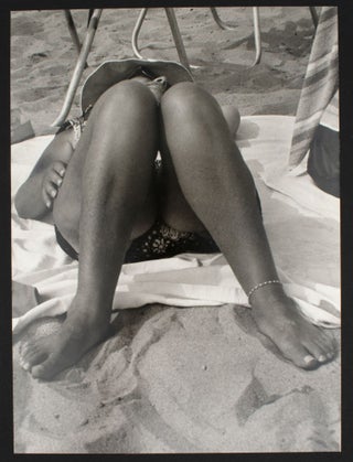 Item #353844 Coney Island Beach People. Untitled [Sleeping Woman with Knees Together]. Harry Lapow
