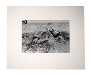 Item #353926 Coney Island Beach People. Untitled [Two People with Their Heads in the Sand]. Harry...