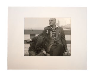Item #353928 Coney Island Beach People. Untitled [Man and Girl on Bench]. Harry Lapow