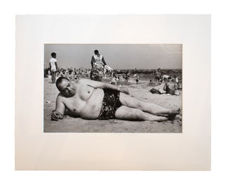 Item #353935 Coney Island Beach People. Untitled [Man Laying on Side]. Harry Lapow