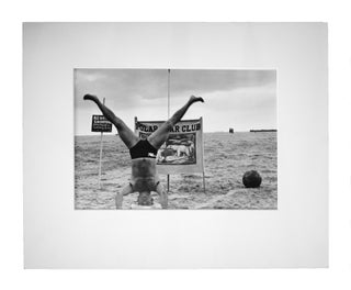 Item #353937 Coney Island Beach People. Untitled [Polar Bear Club Member Doing a Headstand and...