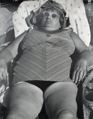 Item #353939 Coney Island Beach People. Untitled [Woman with "V" Tank]. Harry Lapow