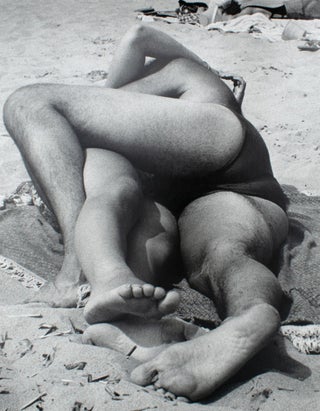 Item #353940 Coney Island Beach People. Untitled [Couple in Embrace]. Harry Lapow