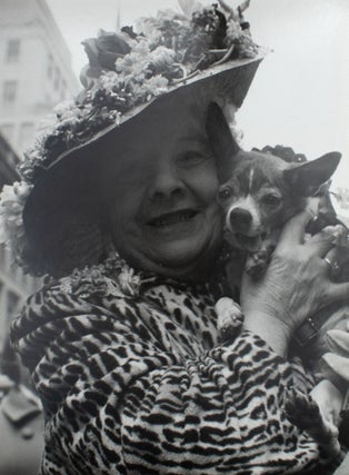 Item #353951 Untitled photograph [Woman and her Dog at Easter Parade]. Harry Lapow