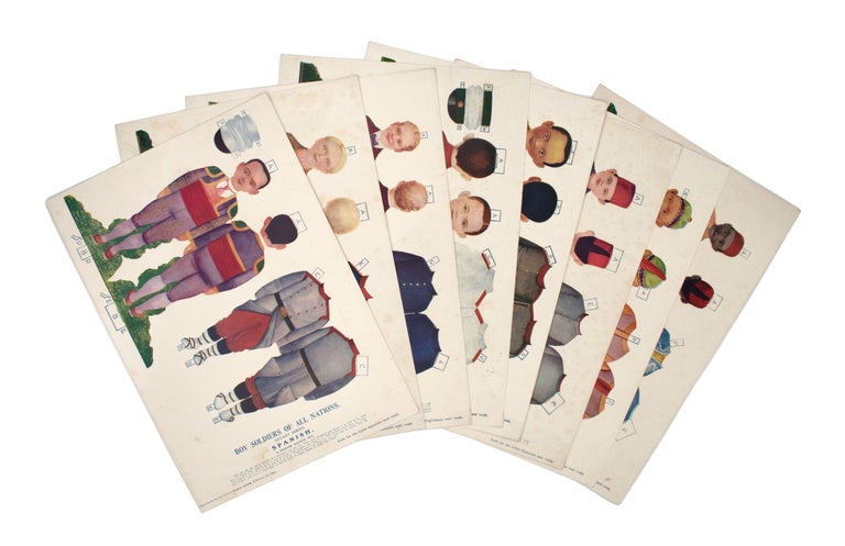 Item #353998 Boy Soldiers of All Nations. Cut-out Series ... Supplement to the Boston Sunday Herald. Paper Dolls.
