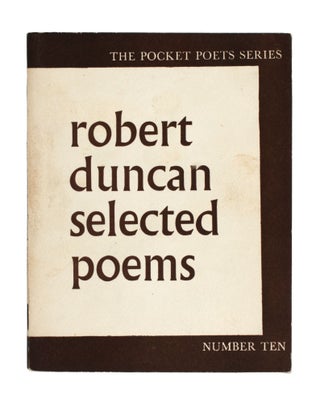 Item #354078 Selected Poems. Robert Duncan