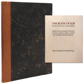 Item #354089 The Book of Job from the King James Bible. With wood engarvings by Gustav Wolf/and a...