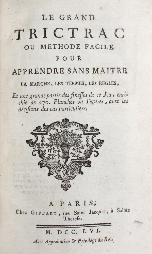 Le Grande Trictrac ou methode facile