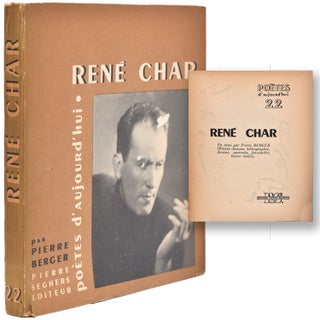 Item #354202 René Char. Un essai … Oeuvres choisies, bibliographie, dessins, portraits,...