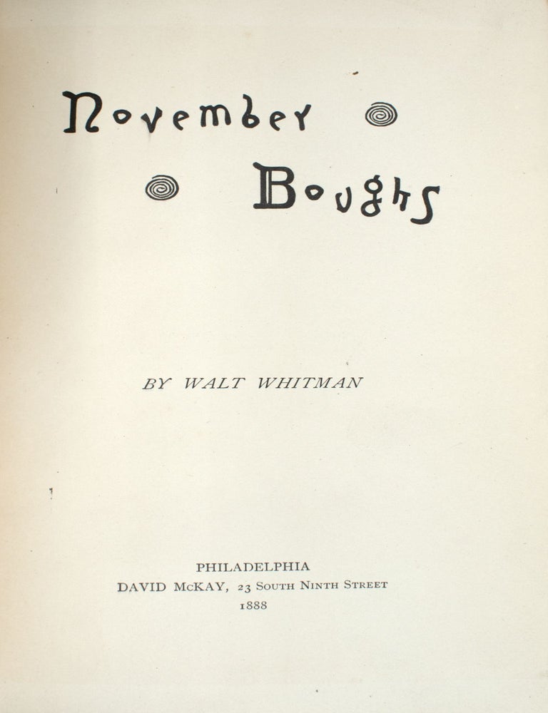 November Boughs