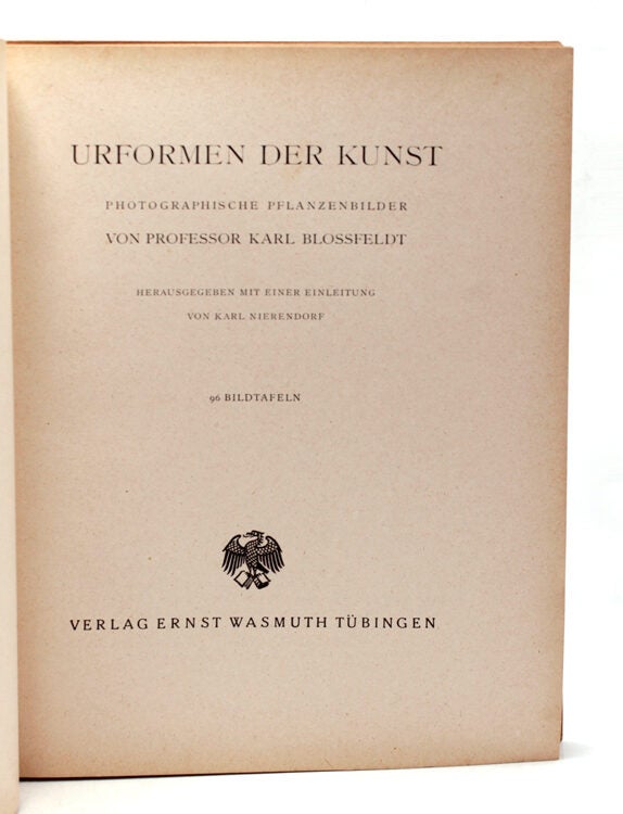 Urformen der Kunst. Photographische Pflanzenbilder...Herausegeben mit Einleitung von Karl Nierendorf