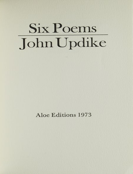 Six Poems