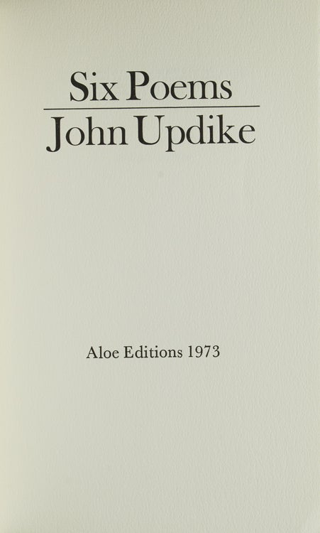 Six Poems