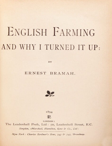 English Farming and Why I Turned it up