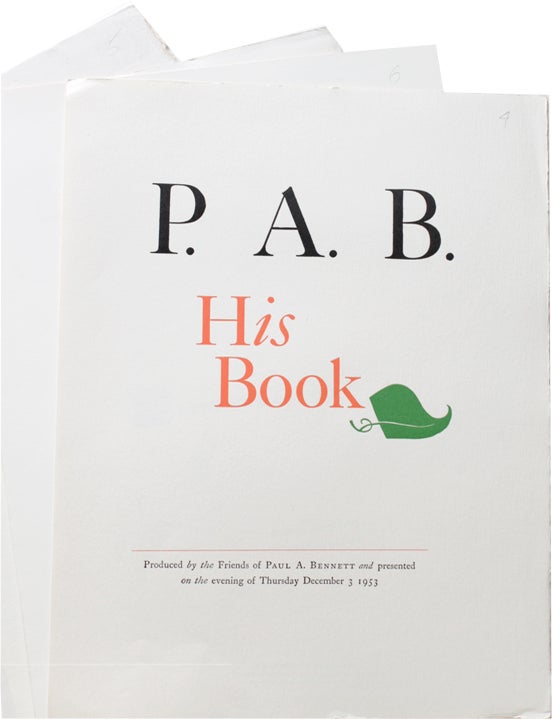 Paul A. Bennett Tribute Portfolio - Paul A. Bennett