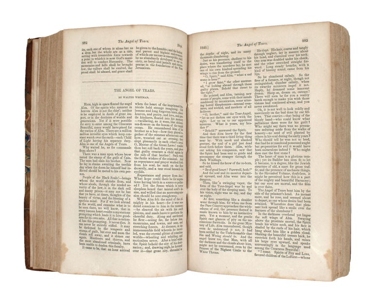 Eight First Printings of Whitman IN The United States Magazine and Democratic Review, Volumes IX-XI, July, 1841-December, 1842