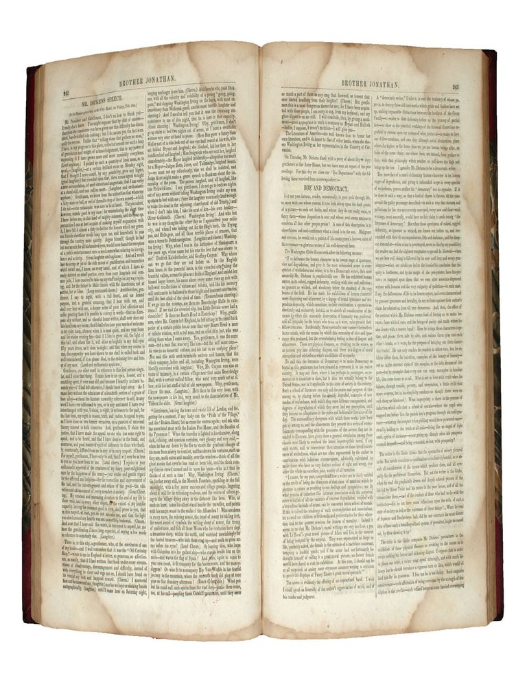 Two First Printings of Whitman IN Brother Jonathan, Vols. I-III, January-December, 1842