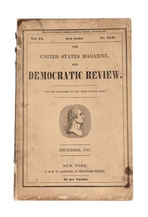 Item #365151 "Bervance: or, Father and Son" IN The United States Magazine and Democratic Review,...