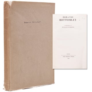 Item #365170 Horatio Bottomley. A Biography by …. Julian Symons