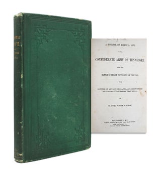 Item #365189 A Journal of Hospital Life in the Confederate Army of Tennessee from the Battle of...