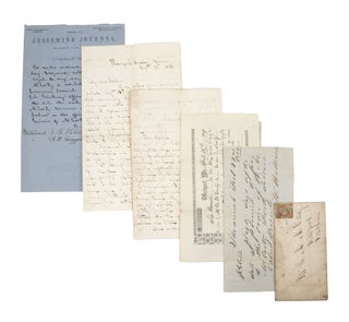 Item #365213 Unusual manuscript diary of a newspaperman in Missouri during the Civil War,...