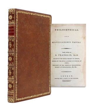 Item #365250 Philosophical and Miscellaneous Papers. Benjamin Franklin