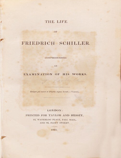 The Life of Friedrich Schiller, comprehending an Examination of his Works