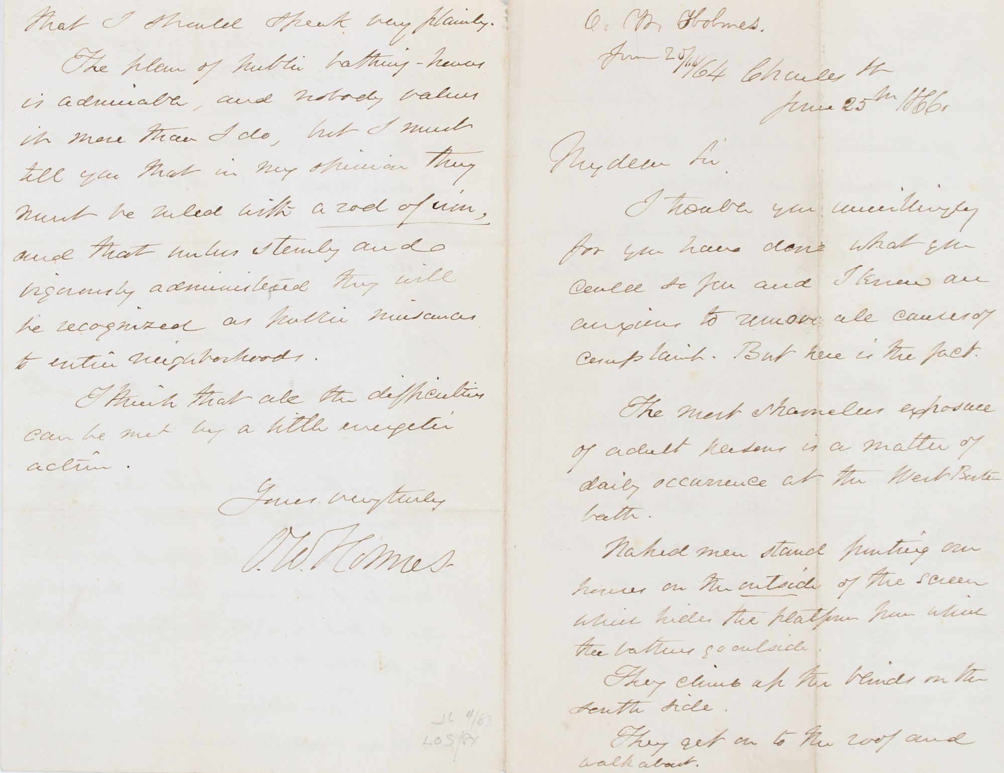 Autograph Letter, Signed - Oliver Wendell Holmes