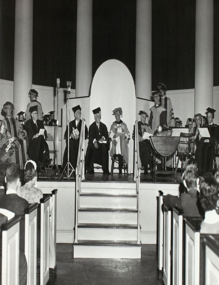 Collection of Photographs and Ephemera Related to Robert Frost Receiving an Honorary Degree from Syracuse University